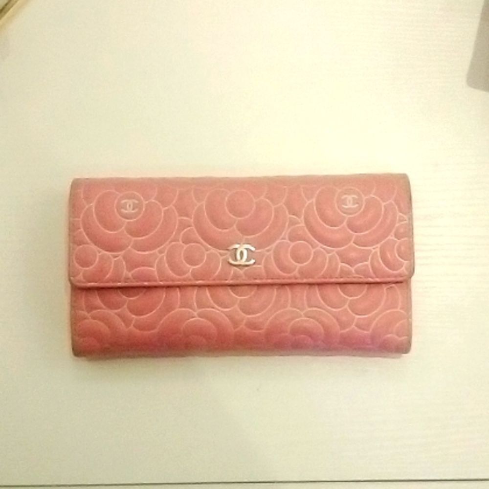 Chanel Pink Camellia Wallet